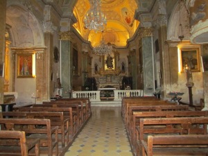 Inside the Chapelle de la Sainte Croix